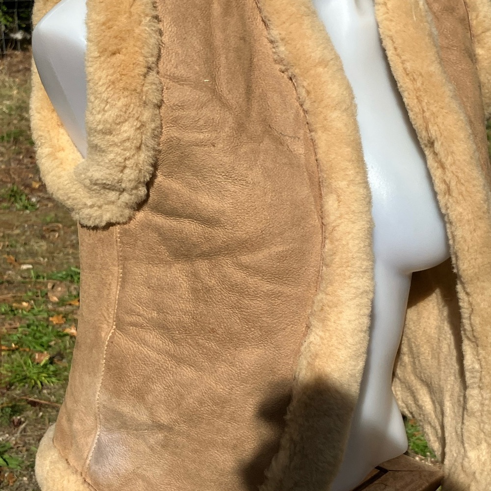 Norm Thompson Sheep skin fleece vest vintage Oregon small - Picture 3 of 12